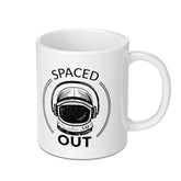 Spaced Out Astronaut Graphic White Coffee Mug product